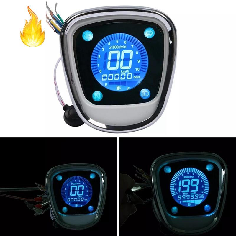 Đồng Hồ Tốc Độ Kỹ Thuật Số LCD Cao Cấp Cho Xe Honda C50 C70 C90 PASSPORT Cub 70 90 C70
