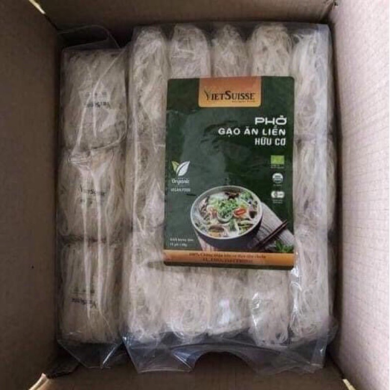 Phở gạo ăn liền hữu cơ Vietsuisse gói nhỏ 60gr