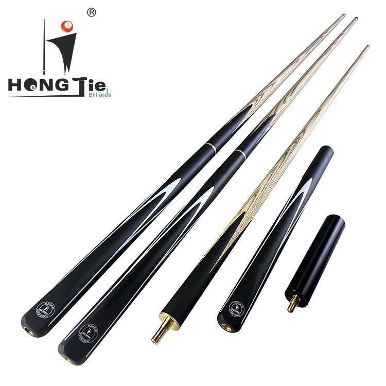 Gậy Cơ Bida HongTie mộc thiết kế màu đen nam tính tinh tế , Cơ Billiards nặng Độ bạt thấp - Phíp đồng H-5