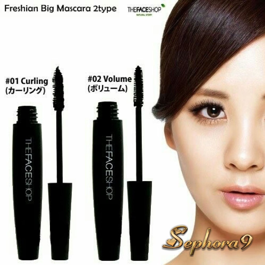 Chuốt mi TFS Freshian Big Mascara The Face Shop làm dày, dài và cong mi hiệu quả