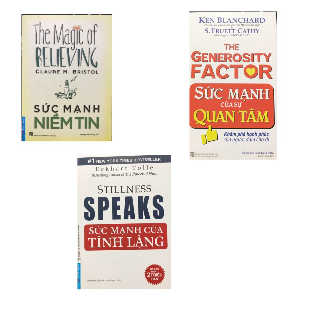 Sách - Combo Sức mạnh của sự quan tâm+ Sức mạnh của tĩnh lặng+ Sức mạnh niềm tin
