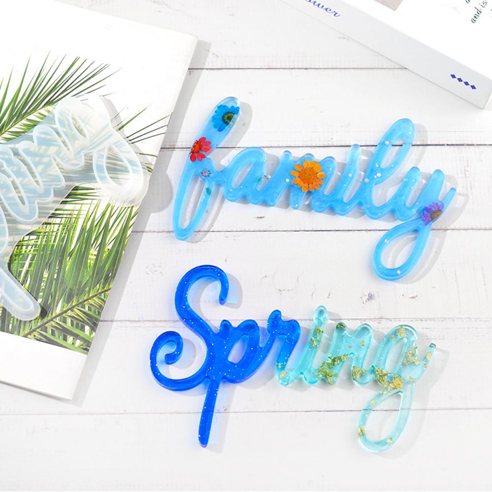 PINEVN Khuôn Nhựa Làm Đồ Thủ Công Hình Chữ Cái Trang Trí Nội Thất