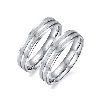 Nhẫn inox phun cát