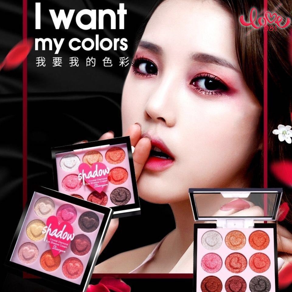 (hàng Mới Về) Bảng Phấn Mắt Chín Màu Lấp Lánh Trang Điểm Nổi Bật | BigBuy360 - bigbuy360.vn