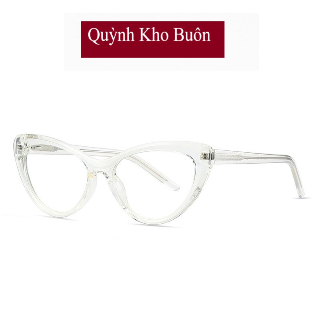 Gọng kính cận nữ mắt mèo Cao Cấp nhựa bọc kim loại , chống ánh sáng xanh nhiều màu thời trang 2021 Q8013 | BigBuy360 - bigbuy360.vn