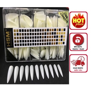 Phom móng úp nhọn dài hộp 500pcs