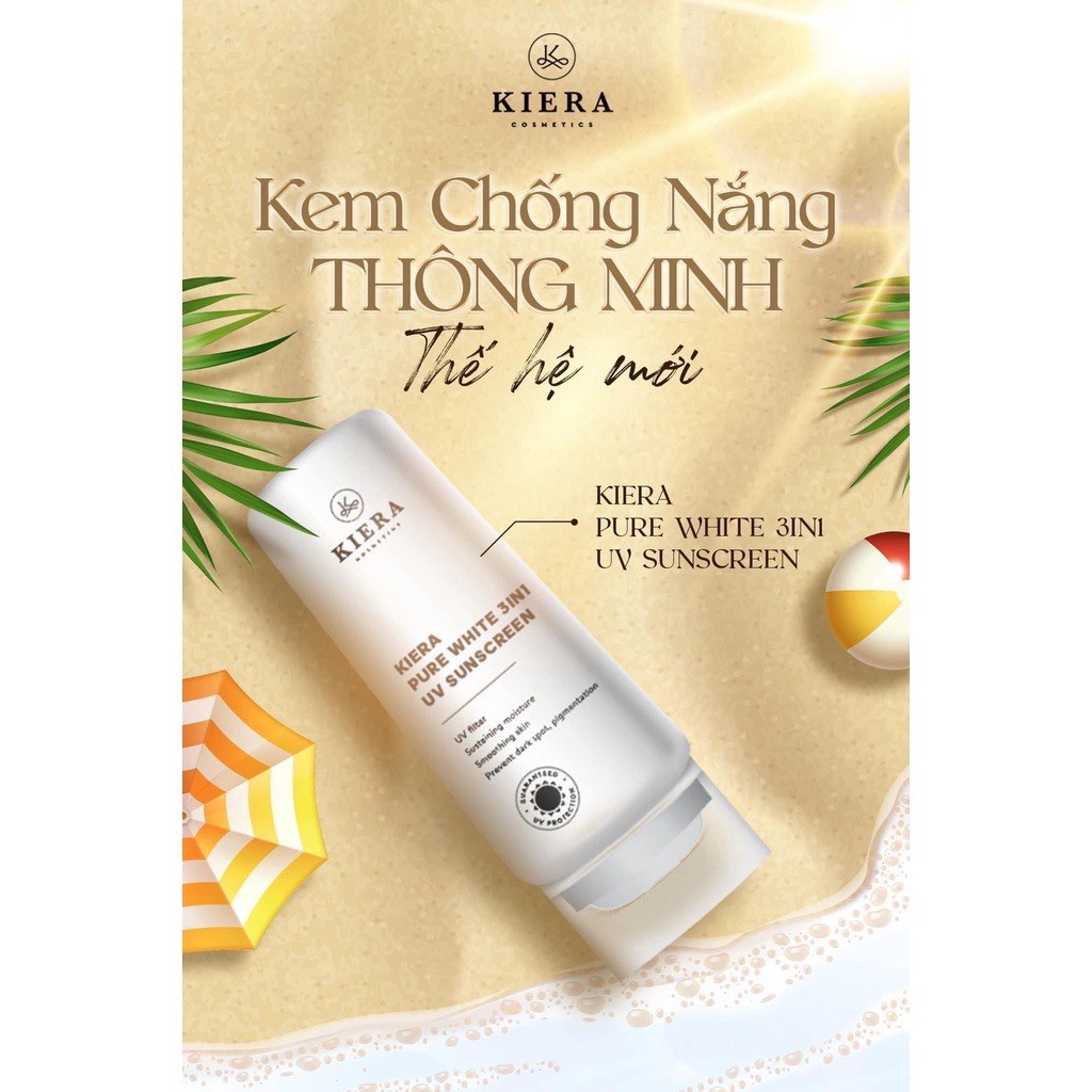 Kem chống nắng Kiera Pure White 3in1 UV Sunscreen