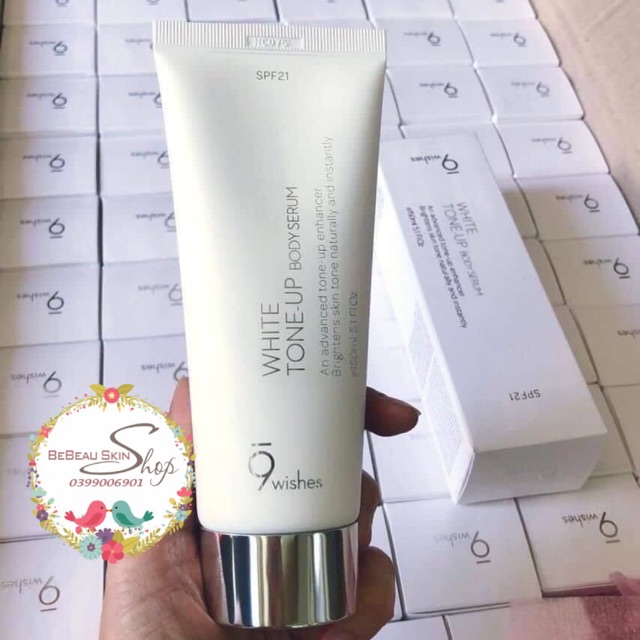 9wishes - Kem dưỡng 9wishes official White Tone Up Body Serum.