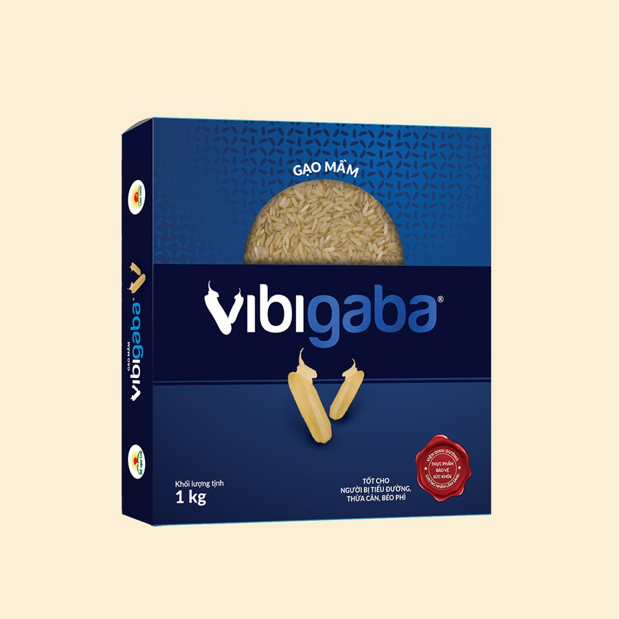 Gạo Mầm Vibigaba Hạt Ngọc Trời mới nhất - Hộp 1kg