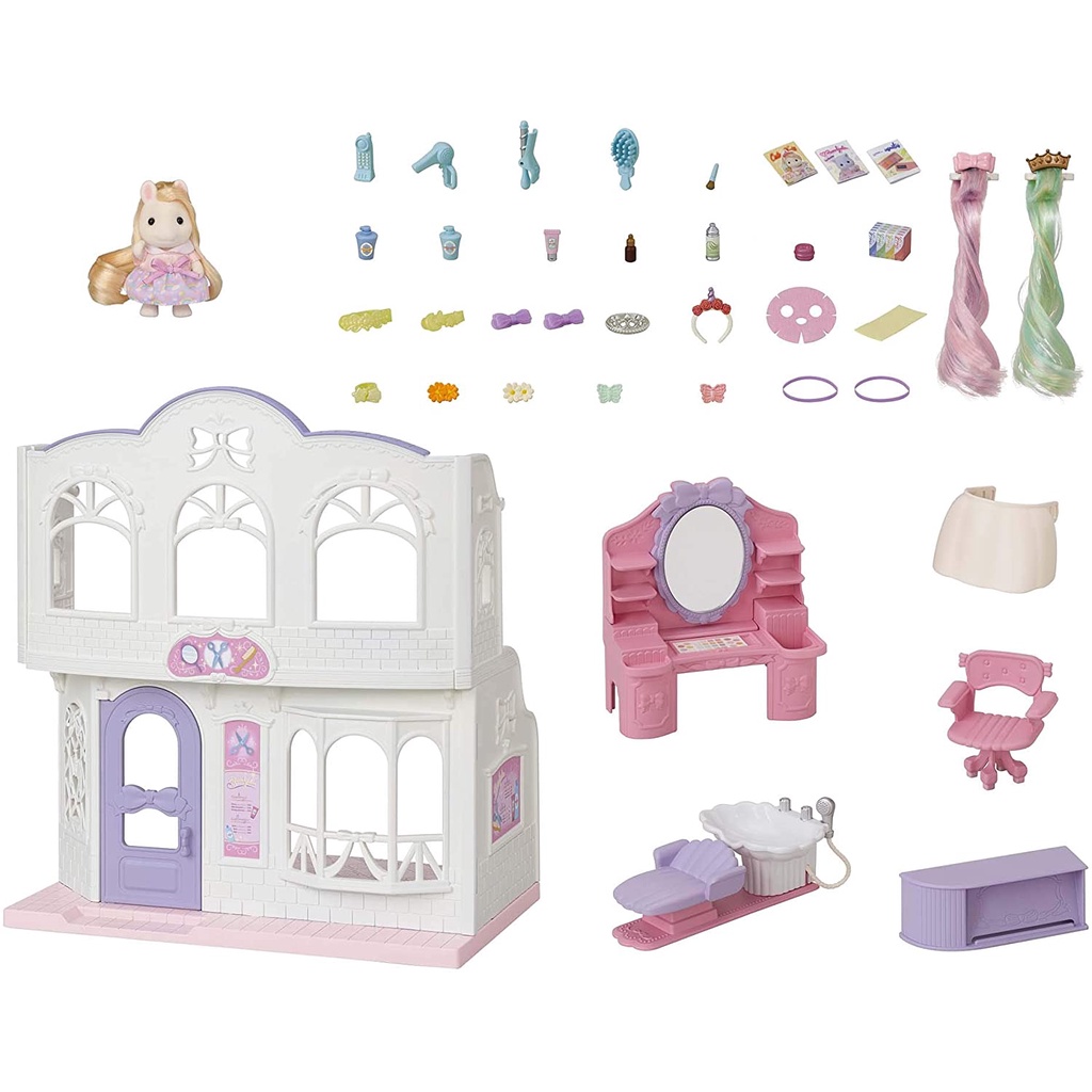 MỚI Sylvanian Families Tiệm Làm Tóc Thời Trang Stylish Hair Salon