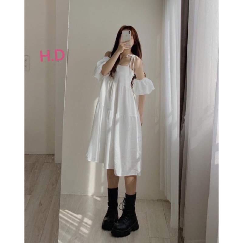 Váy dây nơ vai 3 trong 1 HD6