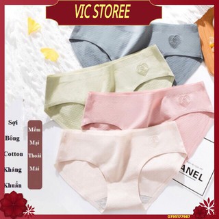 Quần Lót Nữ [🌿 FRESHIP🌿]Quần Lót Cotton Tim Sợi Bông Thông Hơi Kháng Khuẩn Cao Cấp 055
