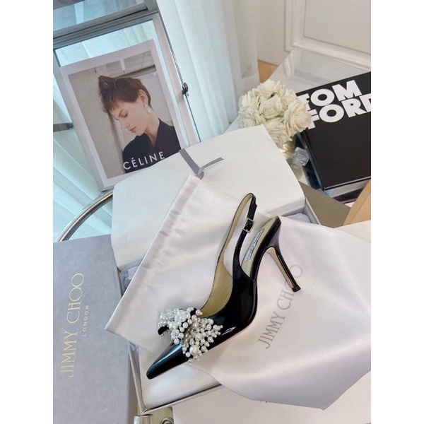 Giầy cao gót jimi hàng super đính nơ ngoc xuất sắc