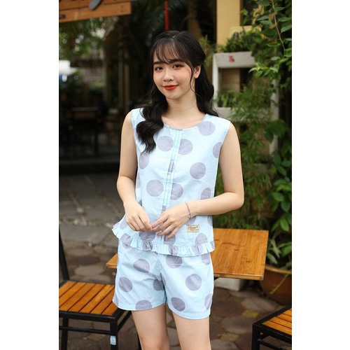 Quần áo mặc nhà nữ,bộ đùi bi hồng,bi xanh xinh xắn dễ  thương giá sale chỉ 99k | BigBuy360 - bigbuy360.vn