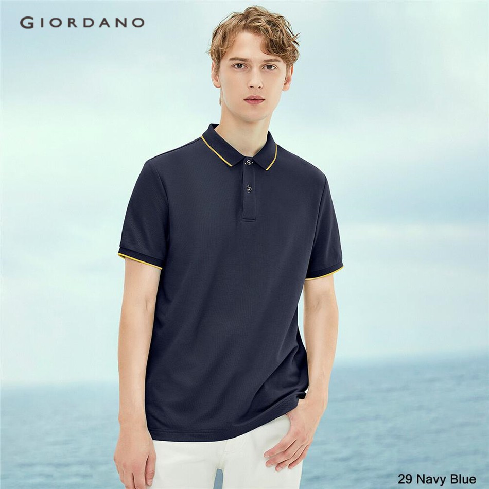 [ Mã 12FASHIONSALE1 giảm 10K đơn 50K ] Áo Thun Polo GIORDANO 01011425 Tay Ngắn Đơn Giản Thoải Mái Cho Nam | BigBuy360 - bigbuy360.vn