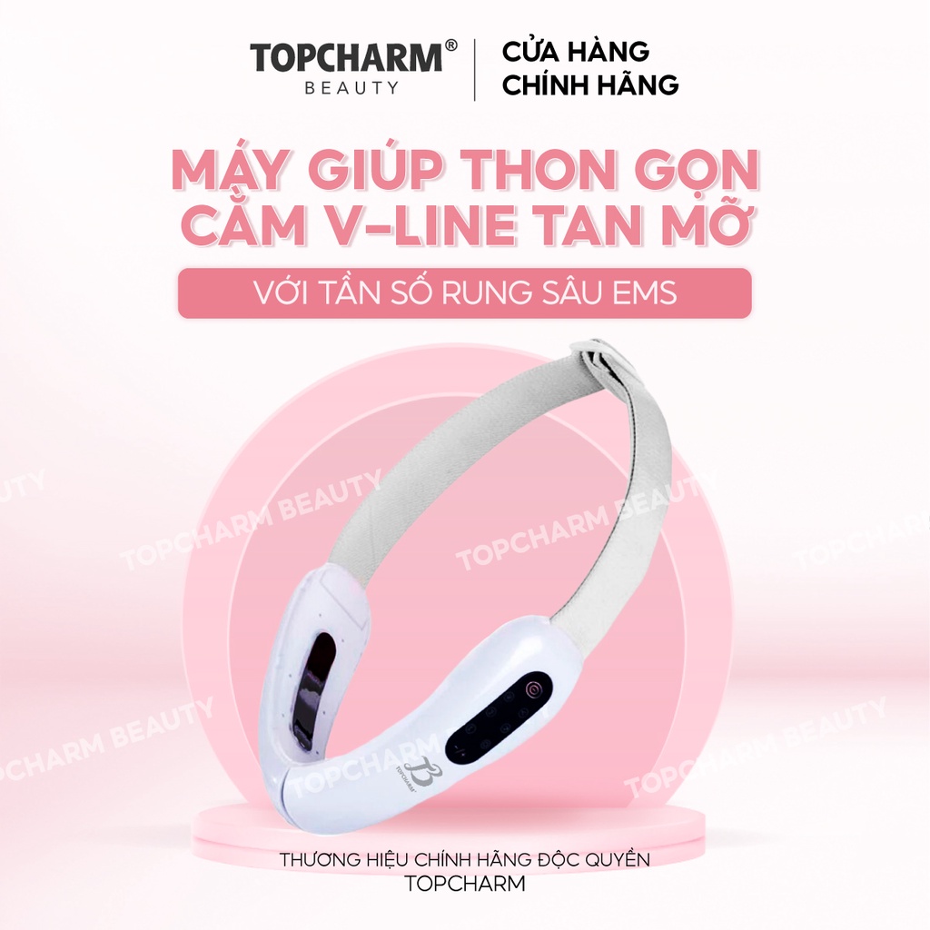 Máy nâng cơ trẻ hoá da giúp thon gọn tạo cằm V-Line công nghệ EMS và tia hồng ngoại TOPCHARM