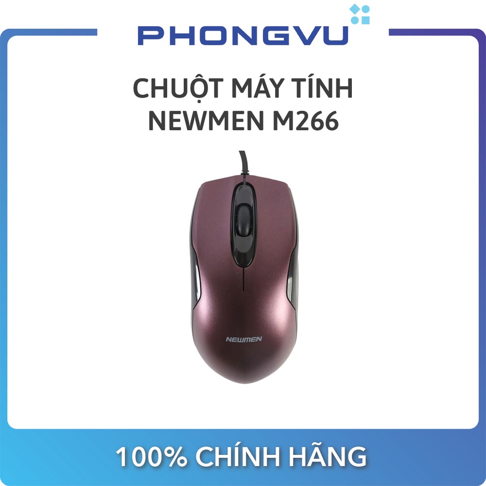 Chuột máy tính Newmen M266 (Tím) - Bảo hành 24 tháng