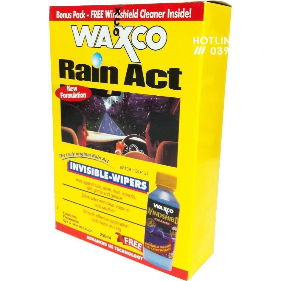Chống bám nước mưa- đọng nước trên kính xe ô tô Waxco Rain Act