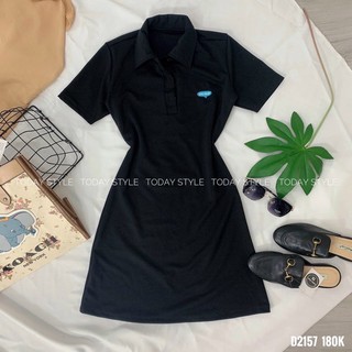 ĐẦM ĐEN CỔ POLO