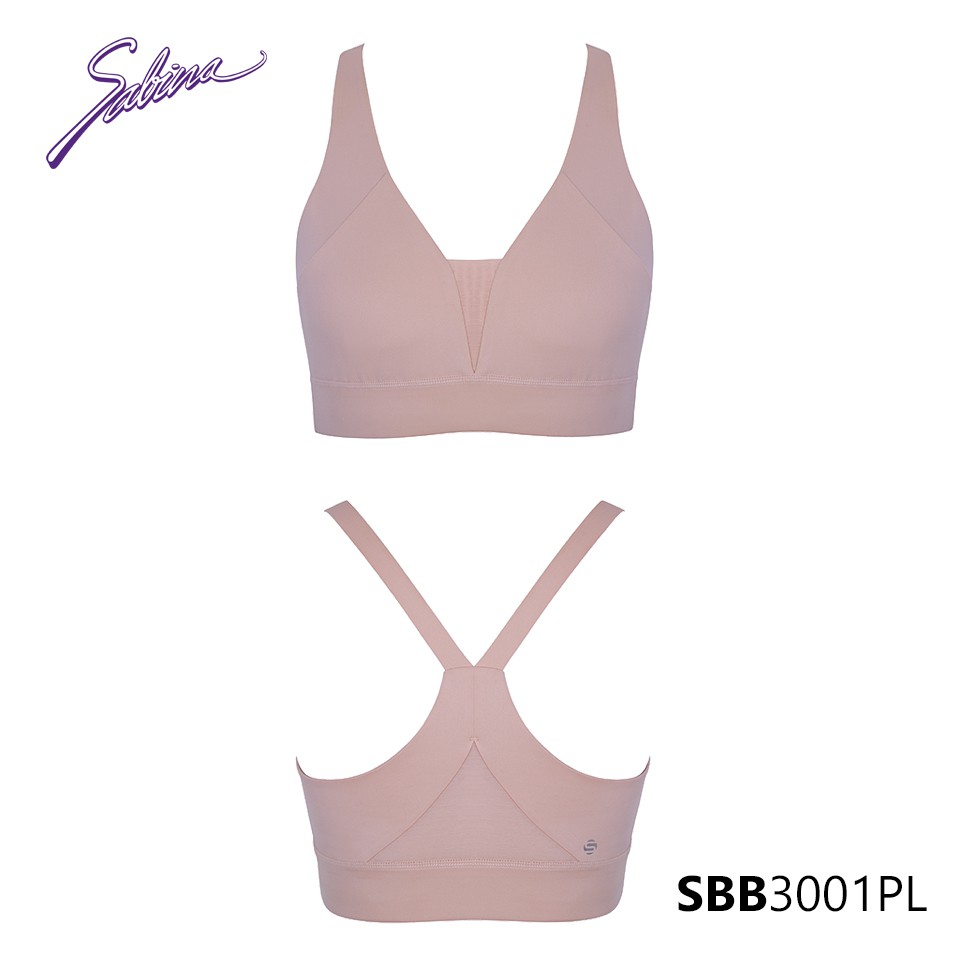 [Mã WABRSBN50 - 10% - ĐH từ 250K] Áo Lót Thể Thao Màu Hồng Trơn Fashion Sport By Sabina SBB3001PL