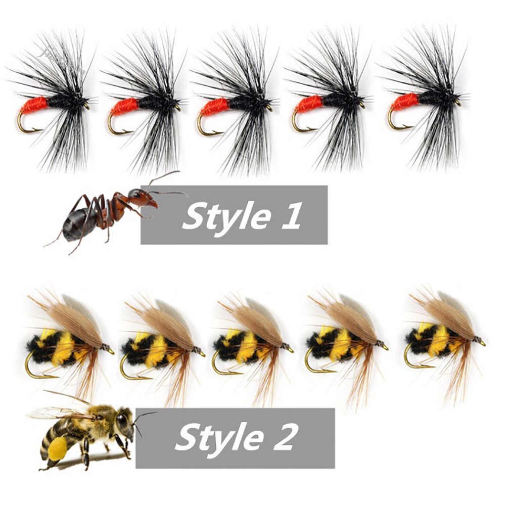 Set 10 Mồi Giả Nhử Cá Hình Kiến Chất Lượng Cao