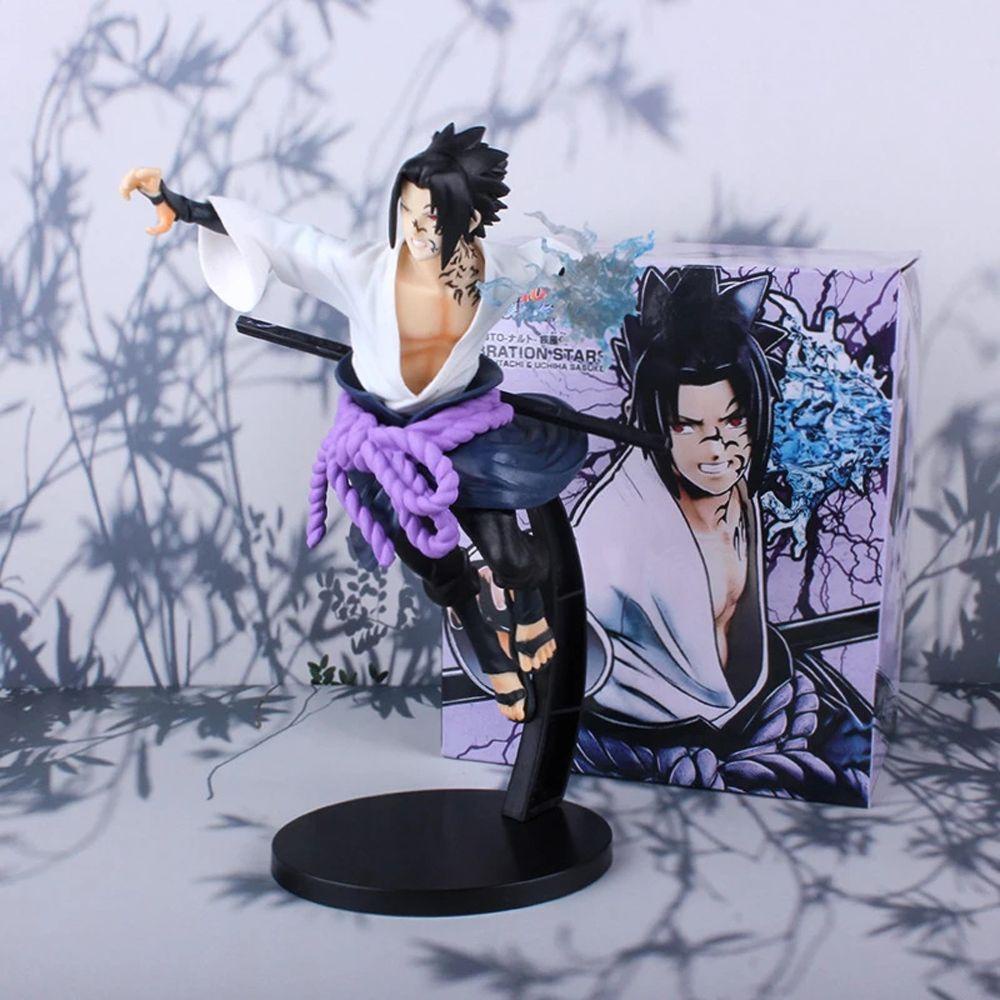 Mô Hình Đồ Chơi Nhân Vật Uchiha Sasuke Trong Phim Hoạt Hình &quot;Battle ver Kimetsu no Yaiba&quot; Bằng PVC