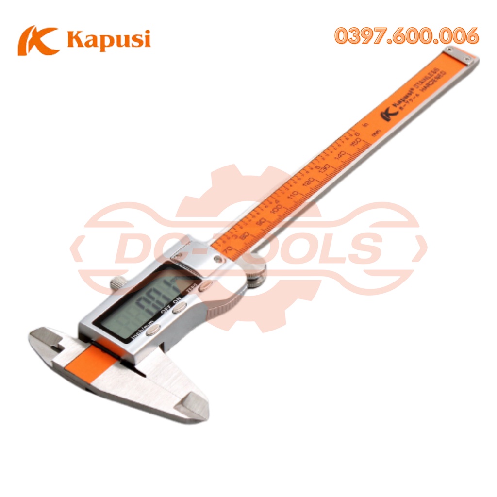 Thước Kẹp-Cặp Điện tử và cơ KAPUSI Japan 150mm 200mm CHÍNH HÃNG DC TOOLS