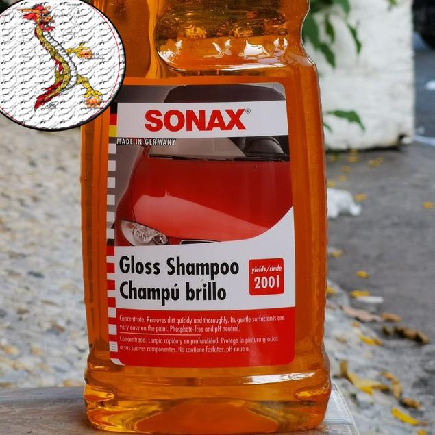 [Chính hãng] Nước Rửa Xe Sonax Gloss Shampoo 1lit, xà phòng rửa xe sonax đậm đặc giúp rửa xe siêu sạch chai 1L