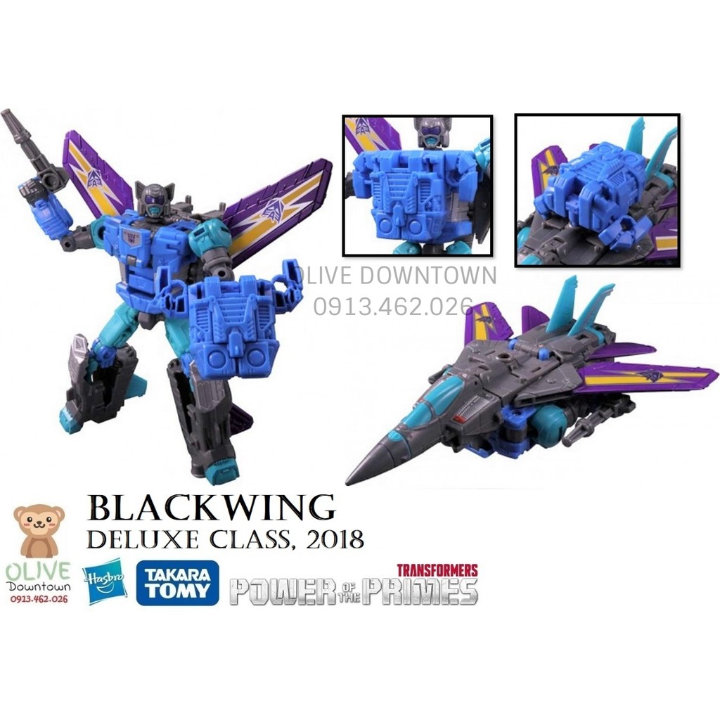 🔋 BLACKWING (Darkwing) size Deluxe 14cm - TRANSFORMERS Power Of The Primes