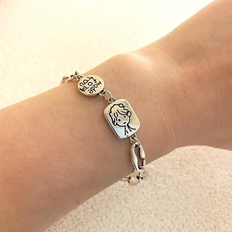 Vòng Tay Mặt Cười Phong Cách Hip Hop Hàn Quốc Cá Tính