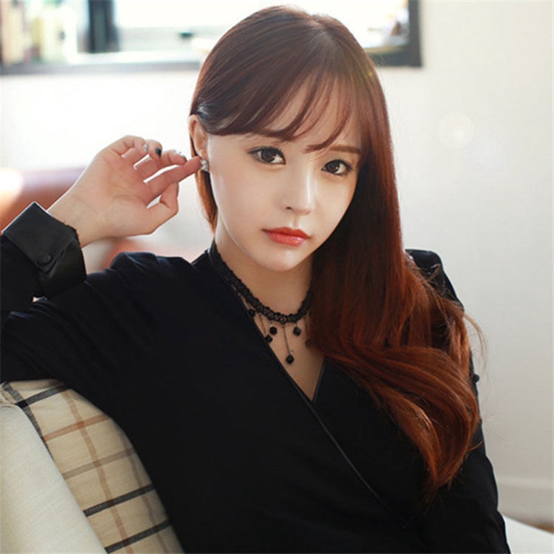 Vòng cổ ren màu đen phong cách mùa hè thời trang sành điệu cho nữ