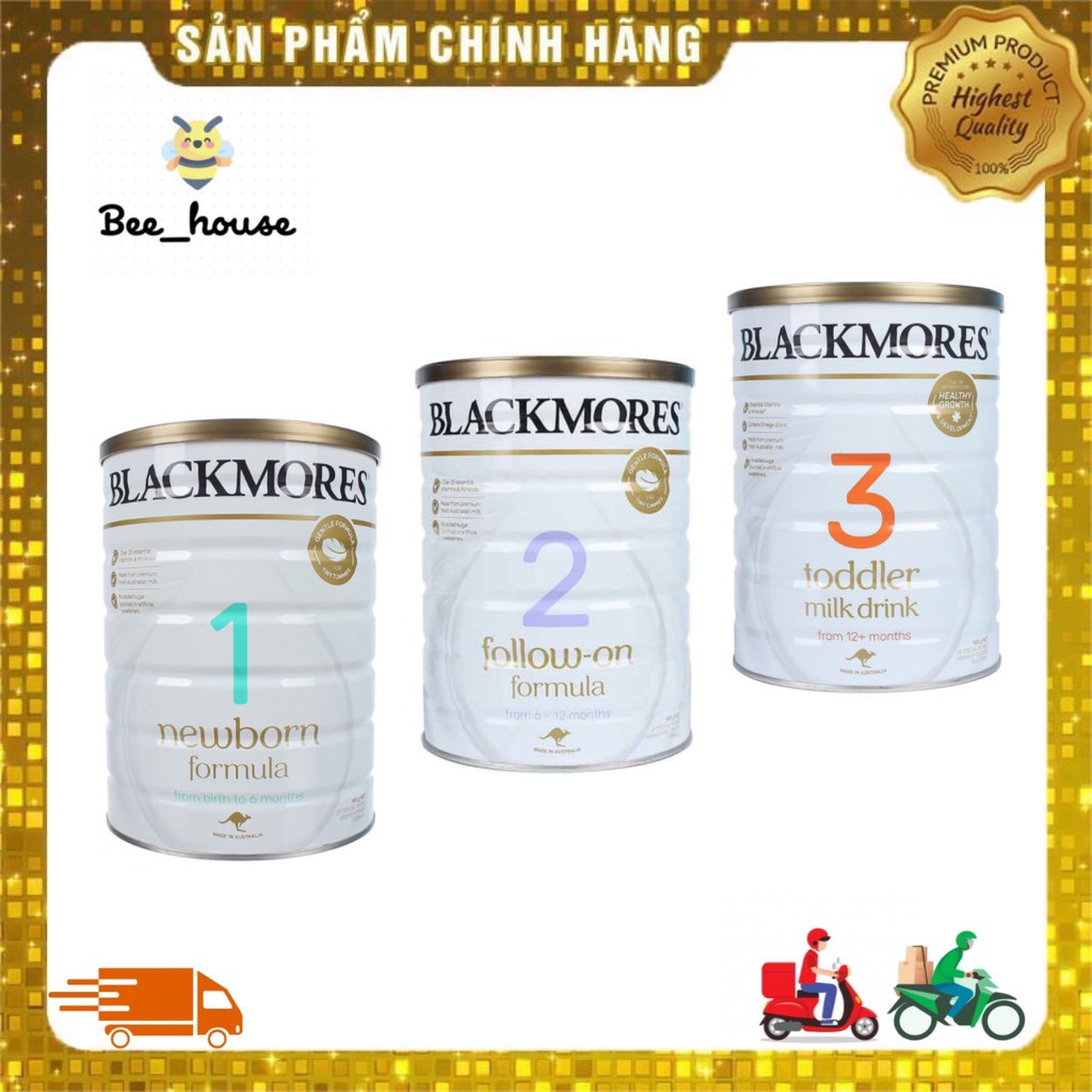 Sữa BLACKMORES đủ 3 số 1,2,3 900gr nội địa Úc [Date 2023] - 𝐁𝐞𝐞 𝐡𝐨𝐮𝐬𝐞