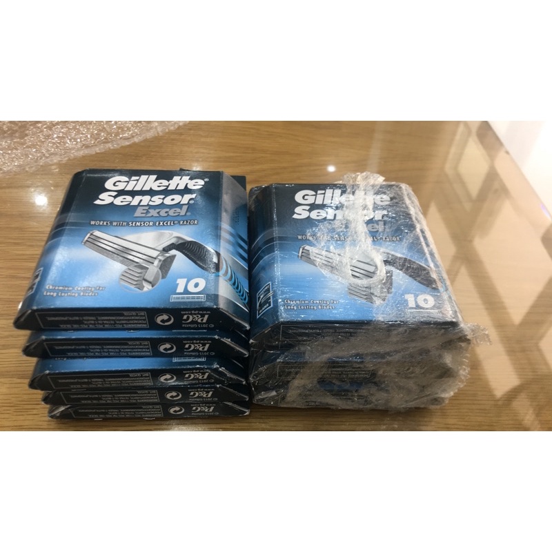 Dao cạo râu Gillette Sensor Excel-sản xuất tại Nhật ( 1 hộp / 10 lưỡi)