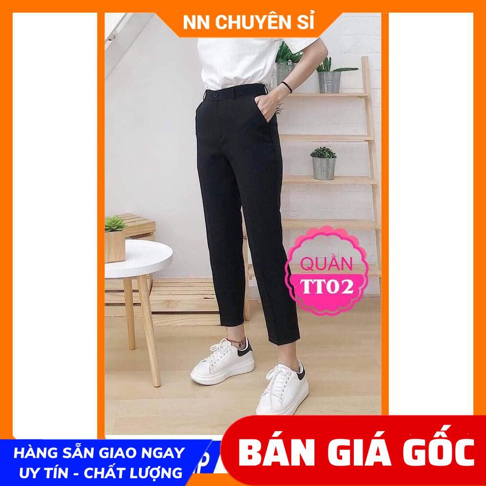 QUẦN TÂY NÚT CỰC XINH TT02 ⚡ẢNH THẬT⚡ QUẦN TÂY ỐNG ĐỨNG