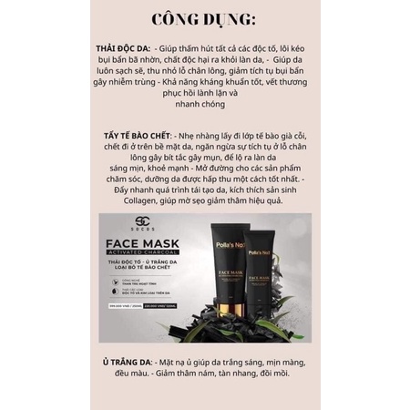MẶT NẠ THAN TRE HOẠT TÍNH POLLA NO1
