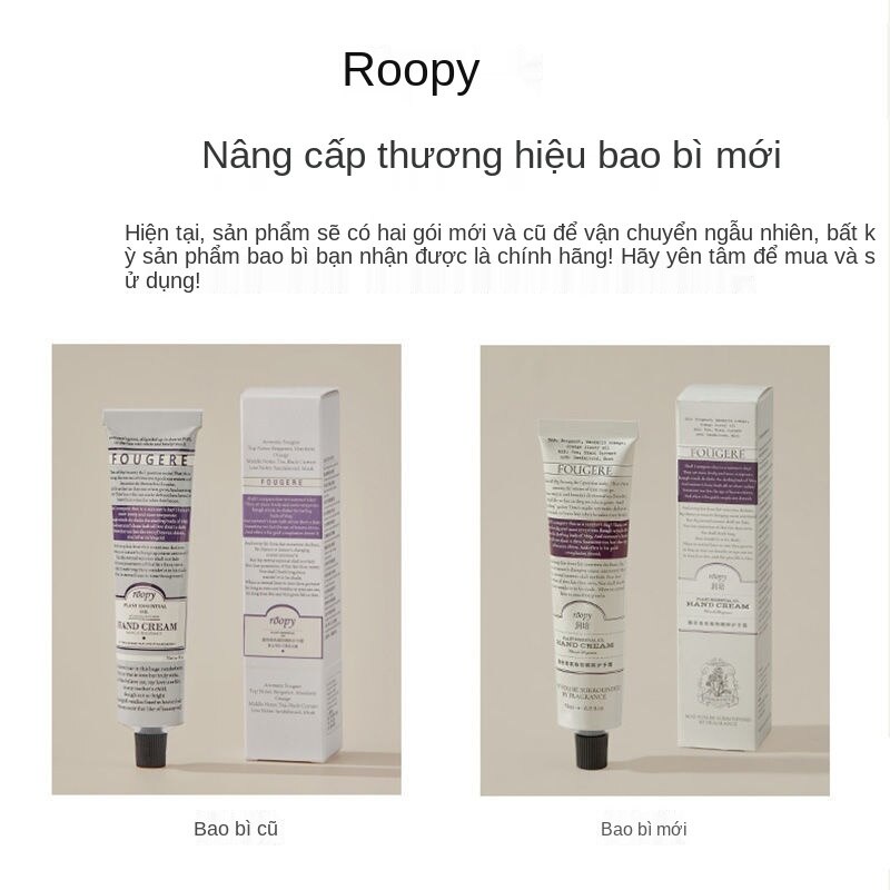 Kem dưỡng da tay ROOPY Dưỡng ẩm Giữ ẩm không nhờn Làm trắng và sảng khoái Kem bôi tay