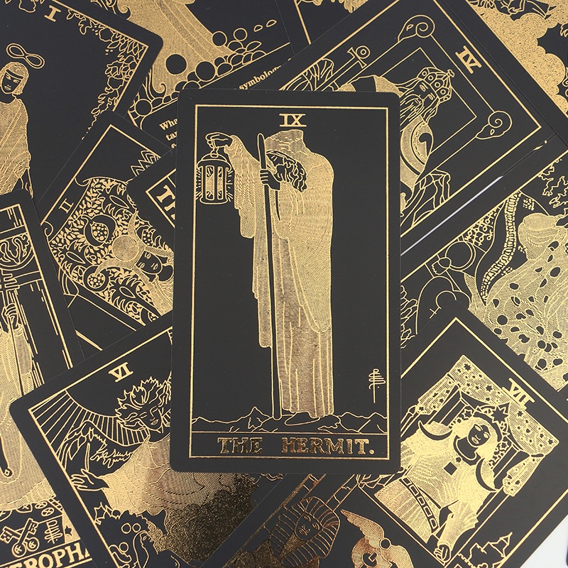 Bộ Bài Tarot Thiết Kế Màu Vàng Độc Đáo Cao Cấp