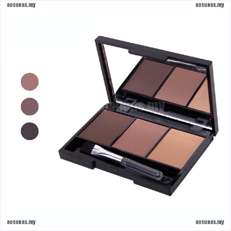 (hàng Mới Về) Bảng Phấn Kẻ Lông Mày 3 Màu Sắc Lâu Trôi Trang Điểm Chuyên Nghiệp | BigBuy360 - bigbuy360.vn