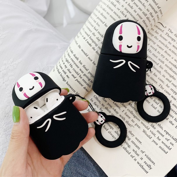 Vỏ case ốp tai nghe airpod 2 i12 airpods cute chống va đập cho hình vô diện anime đáng yêu ngộ nghĩnh