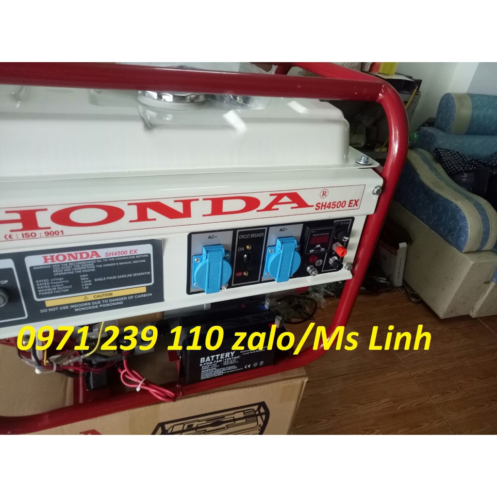 Máy phát điện Honda SH4500EX thiết kế thông minh tiện lợi,kiểu dáng sang trọng