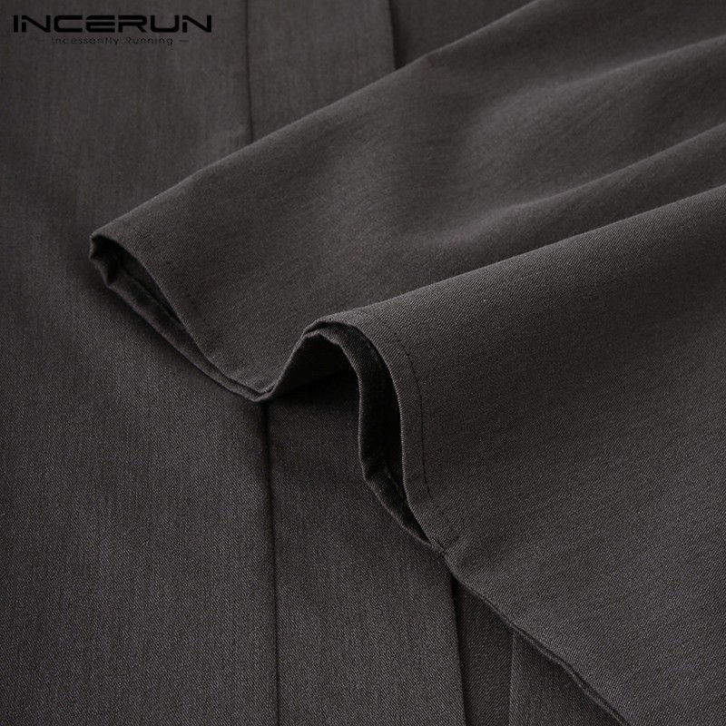 Áo Khoác Incerun Cardigan Tay Dài Màu Trơn Lịch Lãm Sành Điệu Cho Nam | BigBuy360 - bigbuy360.vn