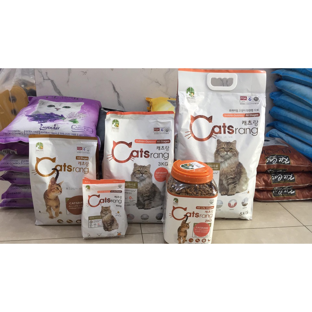 [THỨC ĂN CHO MÈO] THỨC ĂN CATSRANG CHO MÈO MỌI LỨA TUỔI - GÓI 400G