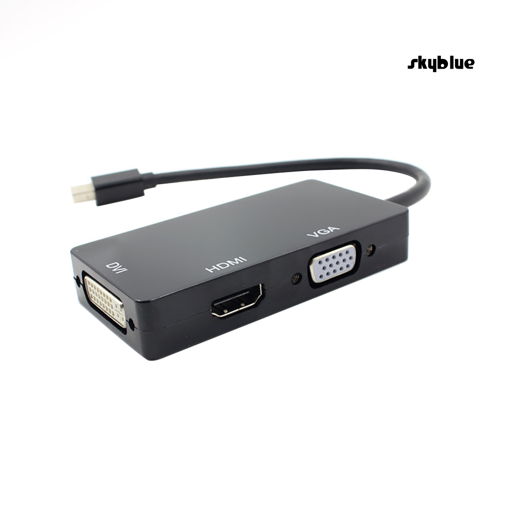 [SK]3 in 1 Mini Display Port DP to HDMI-compatible VGA DVI Adapter Cable for MacBook Pro Air