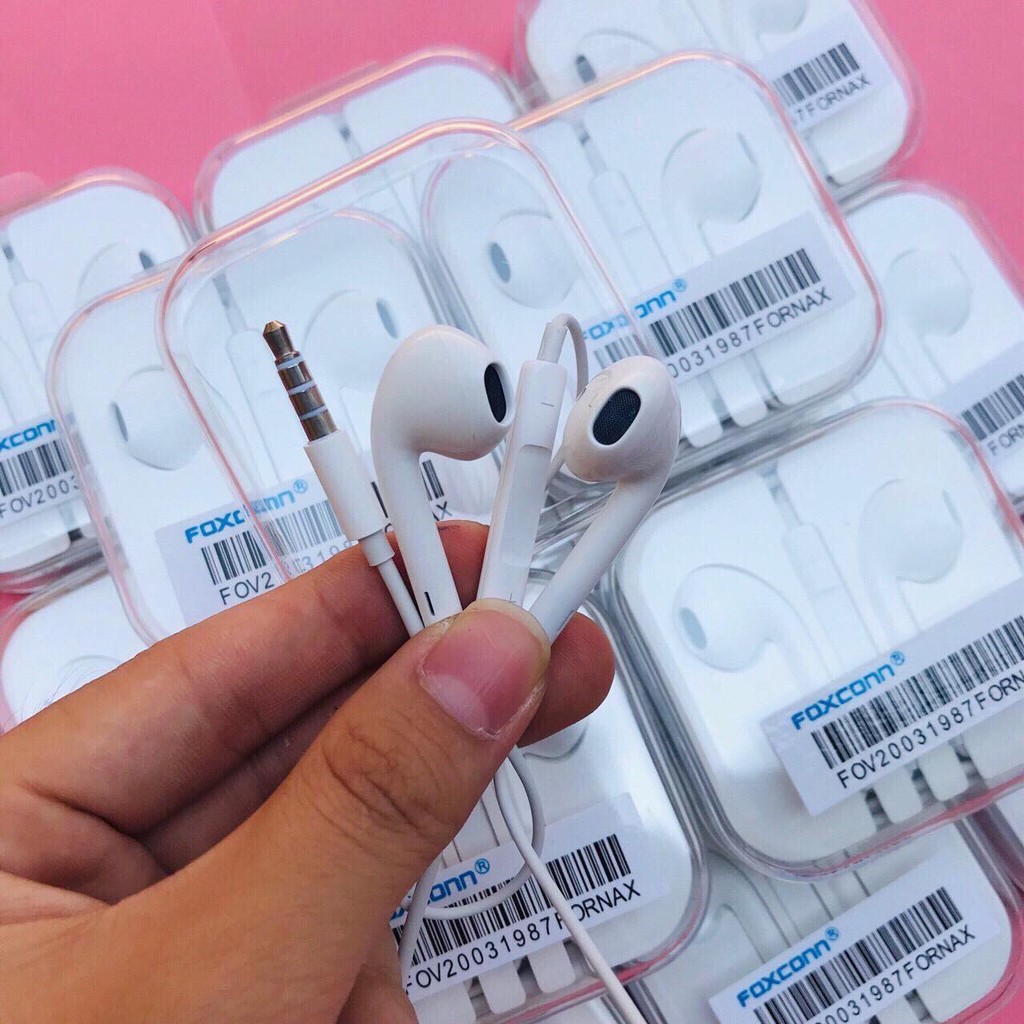 Tai Nghe foxconn 🔴FREESHIP🔴 Tai Phone 3.5mm Có Mic Âm Thanh Trong, Bass ấm sâu và trầm Cho iphone,sam sung,oppo,vivo..