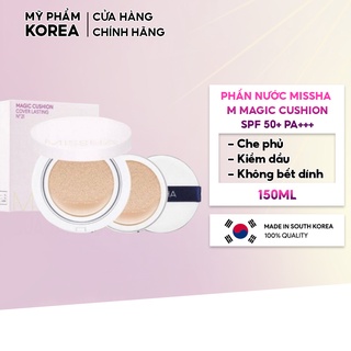 Phấn nước Missha M Magic Cushion SPF 50+ PA+++ Hàn Quốc vỏ hồng [Cam Kết Hàng Chính Hãng]