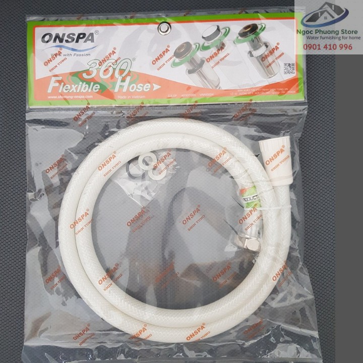 Dây sen tắm nhựa PVC lõi đồng cao cấp chính hãng ONSPA sợi 1m2, 1m5