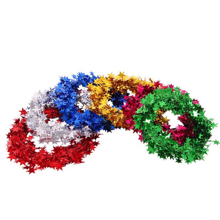 Dây Ngôi Sao Trang Trí Cây Thông Giáng Sinh