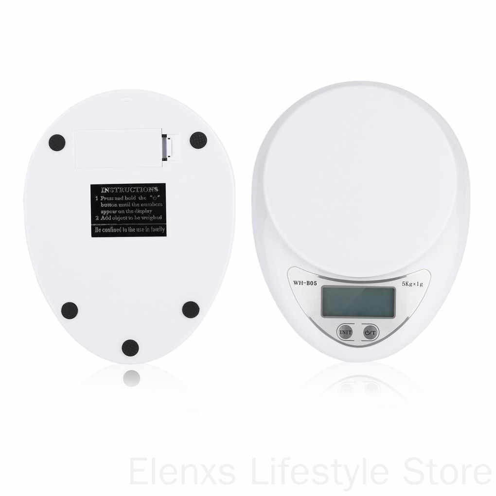 Cân điện tử 5kg 5000g/ 1g dùng cho nhà bếp