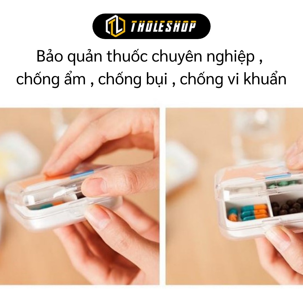 Hộp Đựng Thuốc - Hộp Nhựa Chia Thuốc 4 Ngăn Nhỏ Dễ Dàng Bỏ Túi Đem Theo Hình Thú 8851