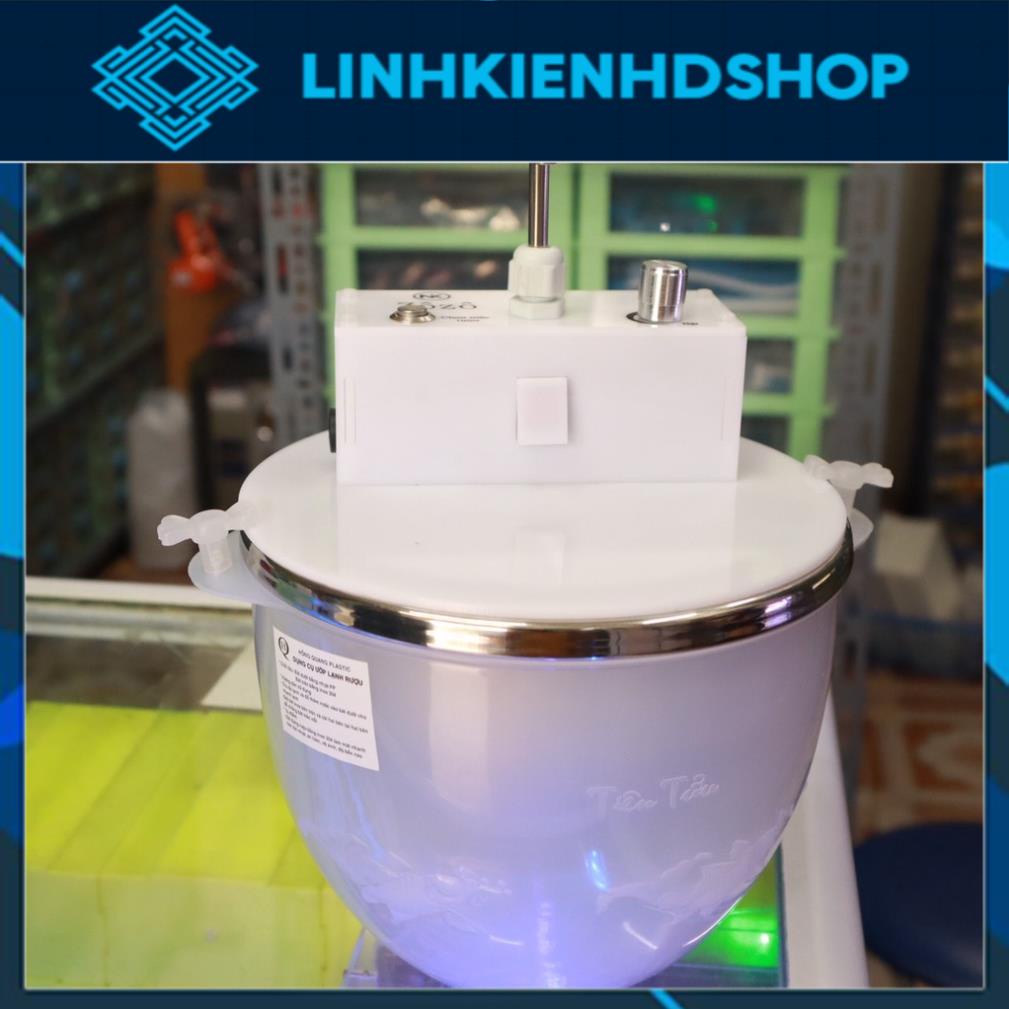 Combo Bình rót rượu tự động có ngăn ướp lạnh đã kèm Pin dự phòng/ Mạch rót rượu/ rót nước mắm tự động